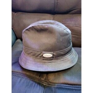 Kangol Player Rain Hat Cap Fedora Trilby Black Men’s Medium 6947KG